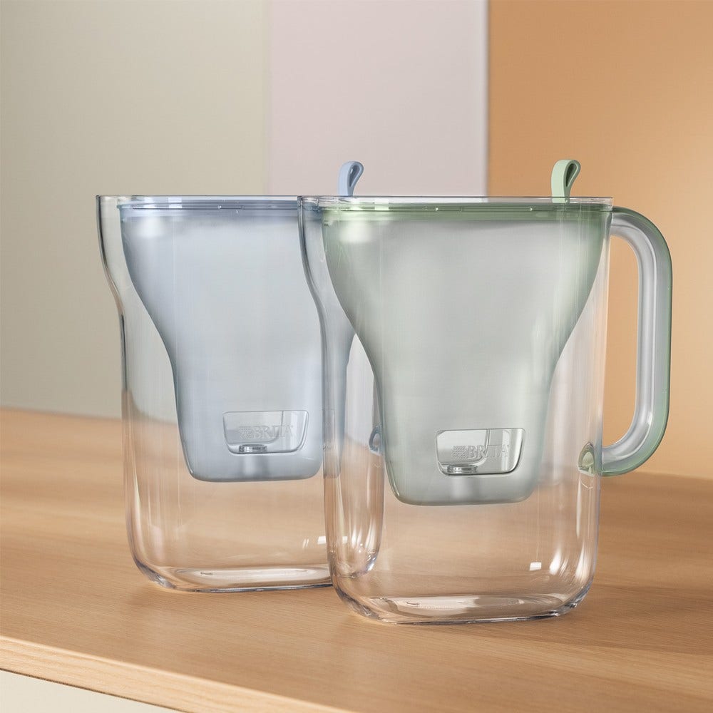 BRITA Caraffa filtrante 2.4L Style Eco Azzurro Polvere + Filtro MAXTRA PRO