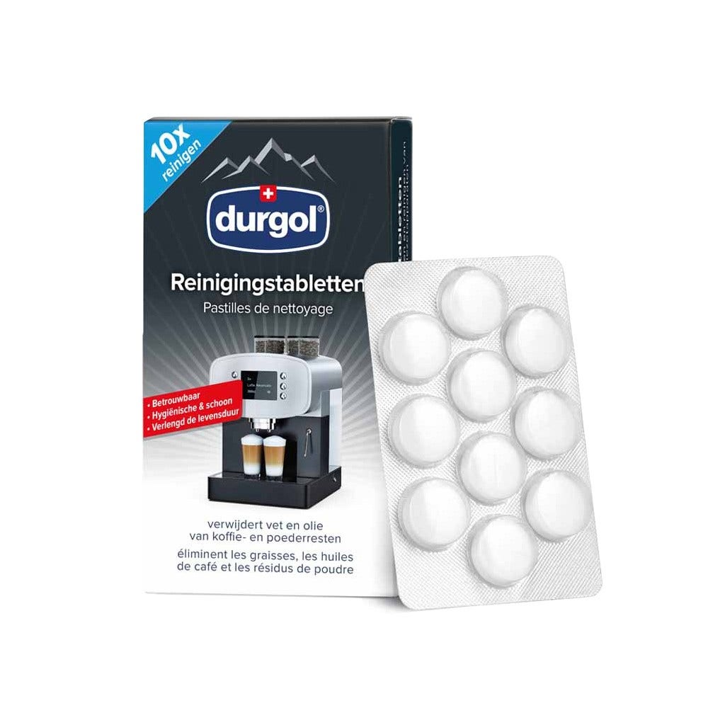 Durgol Kit manutenzione – Decalcificante (500ml) + Pastiglie per la pulizia (10x1,6gr)
