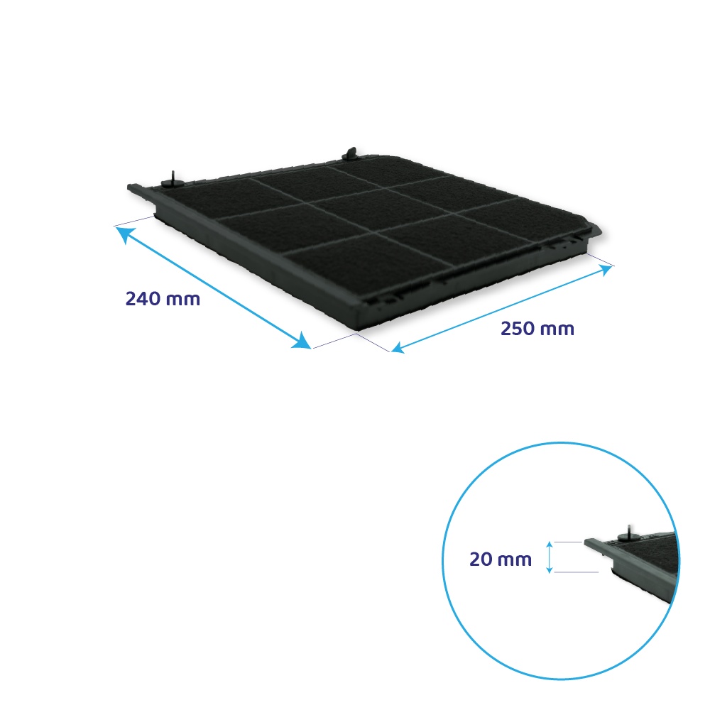 Electrolux OdourClean Plus Filtro a carboni attivi rigenerabile MCFB98 / 9029865137