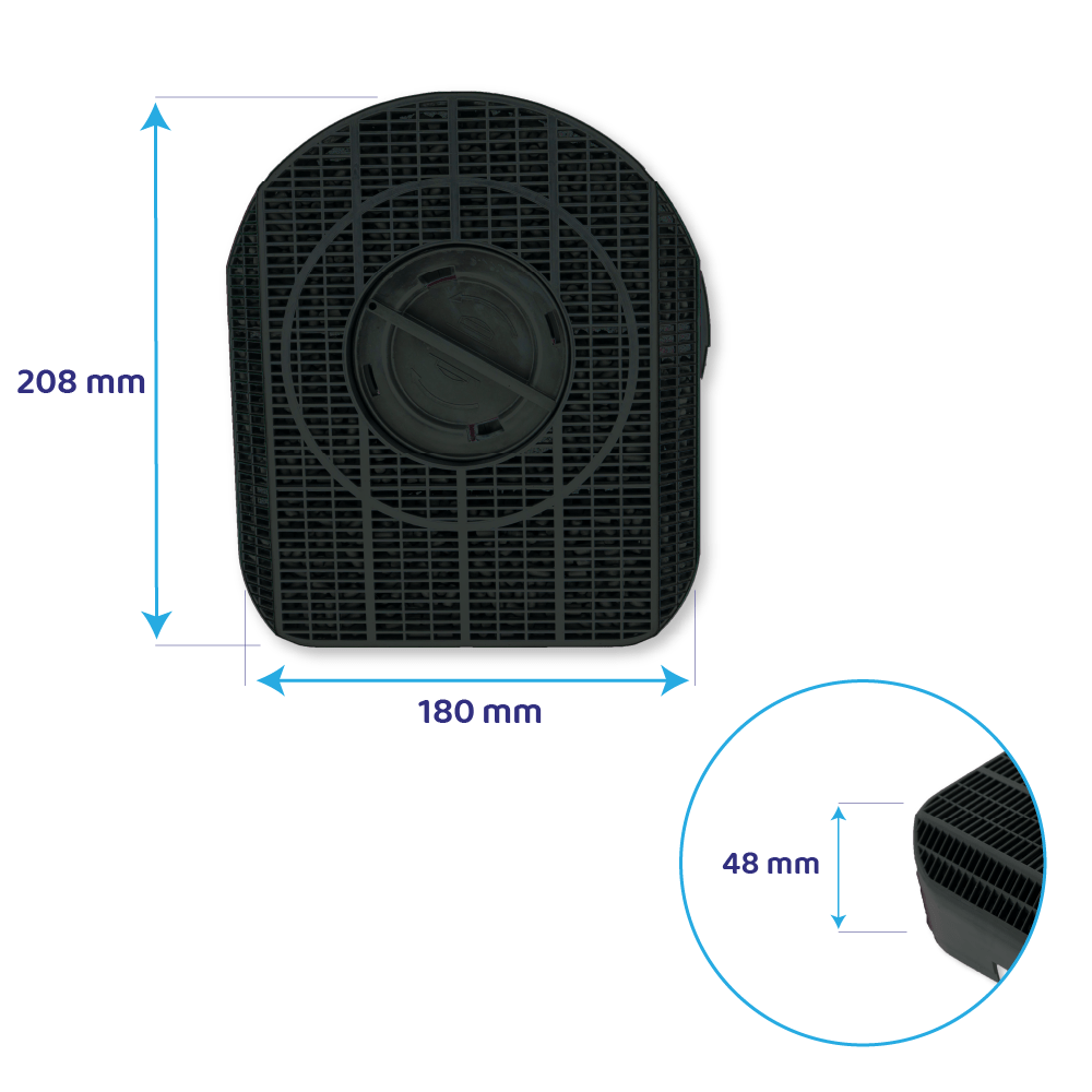 Electrolux Filtro a carboni attivi (2 pz.) MCFE14 / 9029800605