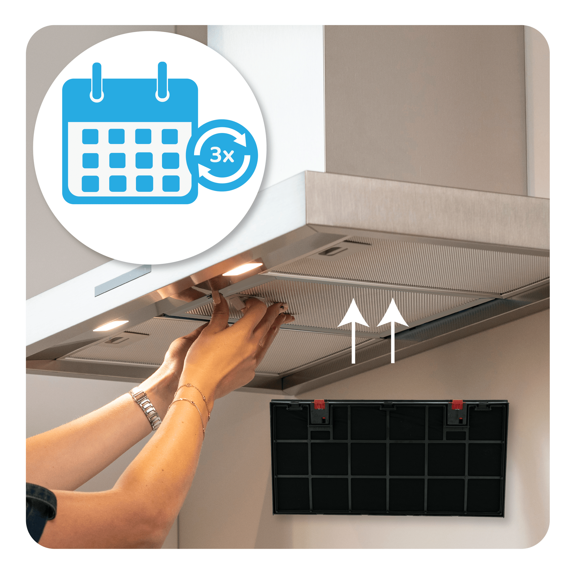 Zanussi Filtro a carboni attivi rigenerabile per ZHC664...