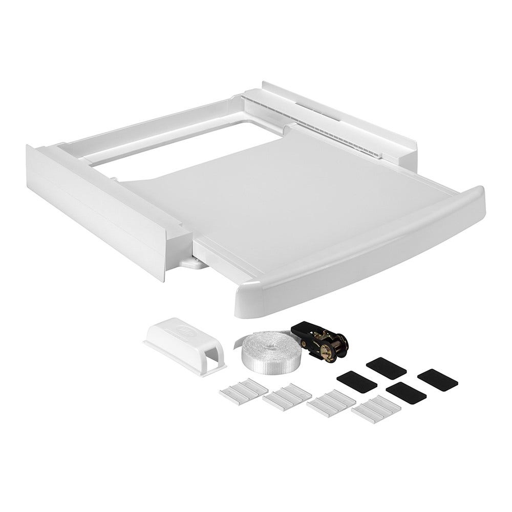 WPRO Kit Sovrapposizione universale con ripiano scorrevole 600x600x130mm SKN101