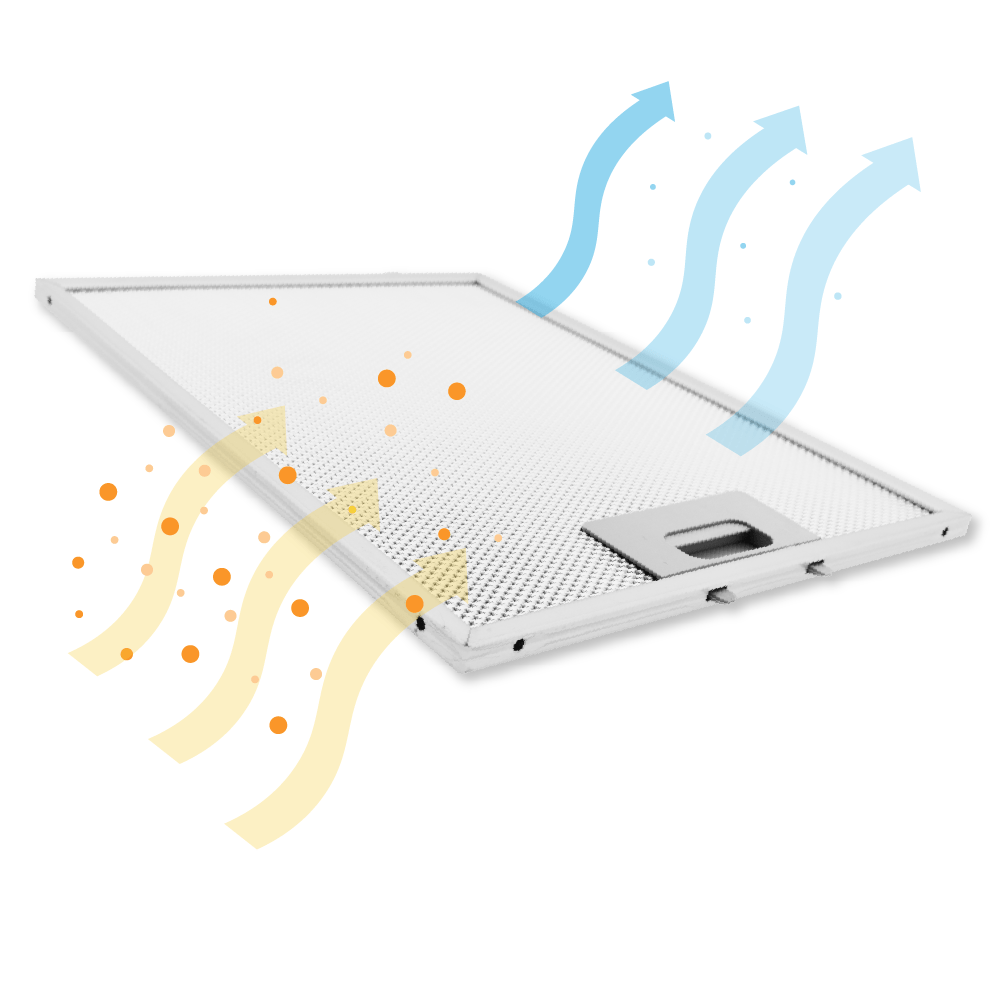 Indesit Filtro metallico antigrasso 320x260mm CVMA60N